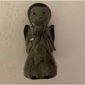 ANGEL HANDCRAFTED TONALA FIGURINE MEXICO VINTAGE CERAMIC 6" INCHES TALL